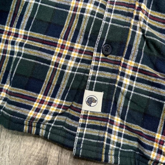 Boston Traders NWT Women's Size XL Oversized Green Plaid Sherpa Lined Shacket - Picture 6 of 10